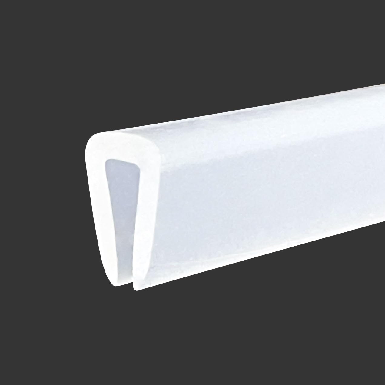 完売meer THIN RUBBER CUTSEW /WHT Clear Rubber Edge Trim, U Channel Silicone Rubber Edge Trim, 1/8